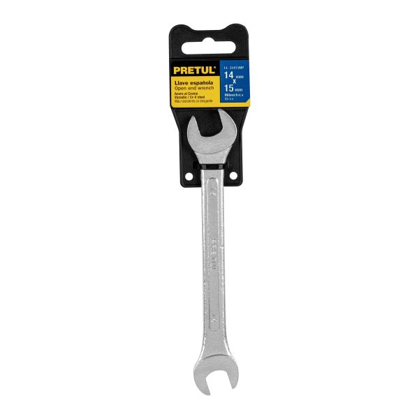 21974 - Llave española 14 x 15 mm x 185 mm de largo, PRETUL