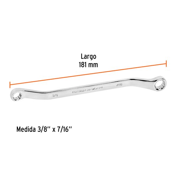 15750 - Llave de estrías 3/8 x 7/16' x 181 mm largo, Truper Expert