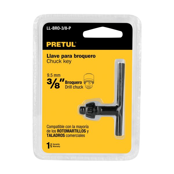27035 - Llave para broquero de 3/8', PRETUL