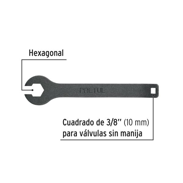 21804 - Llave para tanque de gas, Pretul