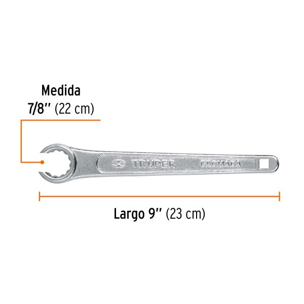 15490 - Llave 9' para tanque de gas, Truper