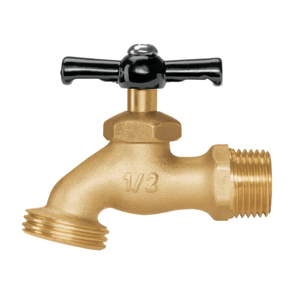 23145 - Llave p/manguera, de latón 100g, 1/2', blíster, PRETUL