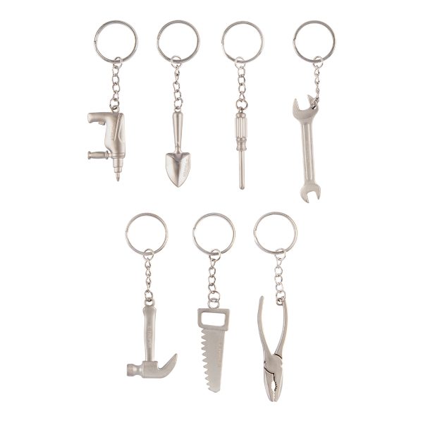 13337 - Llaveros tipo herramienta, 49 piezas surtidas