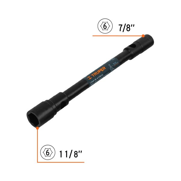 15485 - Llave de artillería 1-1/8 x 7/8' boca hexagonal, TRUPER