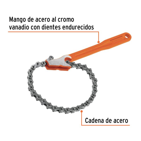 15515 - Llave universal con cadena con mango de 11', Truper
