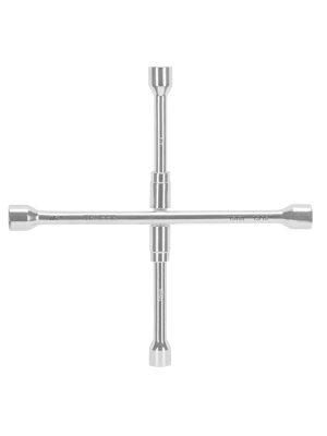 15484 - Llave de cruz 14' plegable pulida y cromada, TRUPER