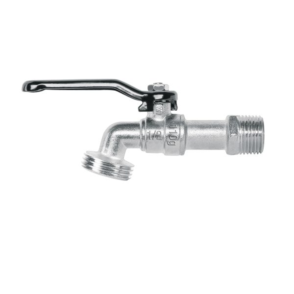 48243 - Llave de esfera de zinc 1/2', 110 g, s/adaptador, Basic