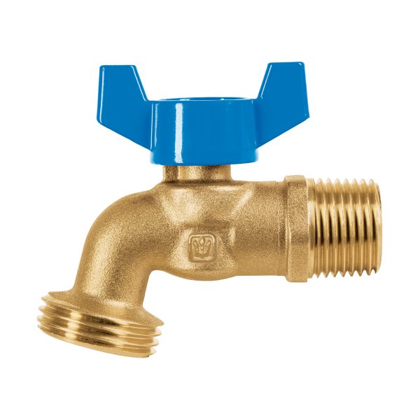 49053 - Llave de esfera de latón 1/2' con rosca para manguera, Foset