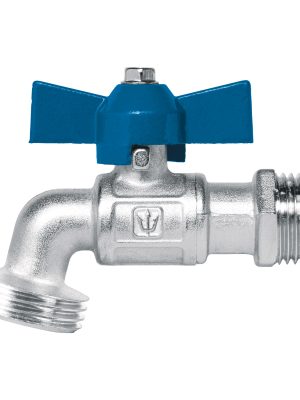 45967 - Llave esfera de latón 1/2', maneral corto, 130g, s/adaptador