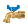 49054 - Llave de esfera de latón 3/4' con rosca para manguera, Foset