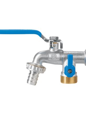 48060 - Llave de esfera doble salida 1/2' de latón, Foset