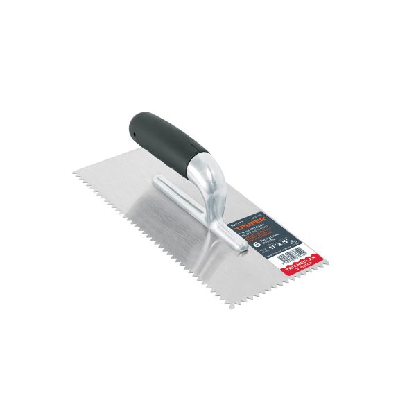 102777 - Llana 11' dentado triangular, 6 remaches, mgo comfort grip