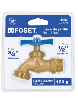 LLJ-120B.jpg 49089 - Llave para manguera, latón, 120g, 1/2', blíster, FOSET