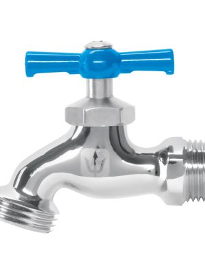 49084 - Llave p/manguera, de latón cromado, 130g, 1/2',granel, FOSET