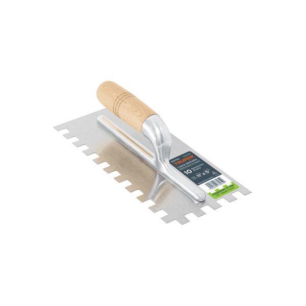 102704 - Llana 11' dentado cuadrado 1/2', 10 remaches, mgo madera