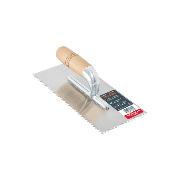 15409 - Llana 11' dentado triangular, 6 remaches, mgo madera, Truper