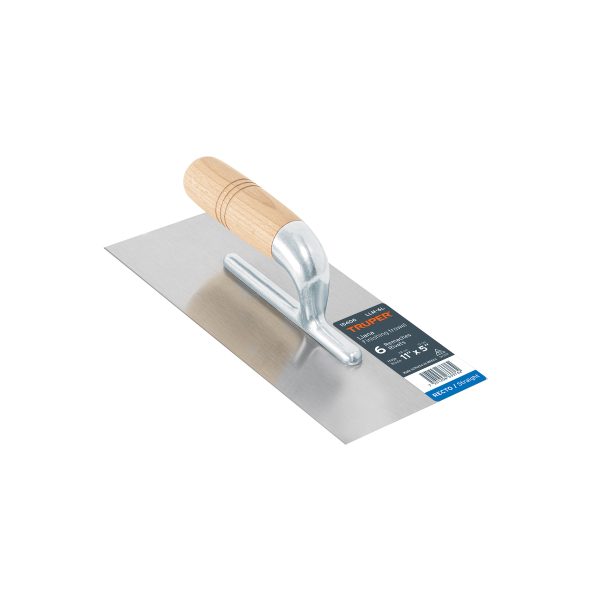 15406 - Llana 11' canto recto, 6 remaches, mgo madera, Truper