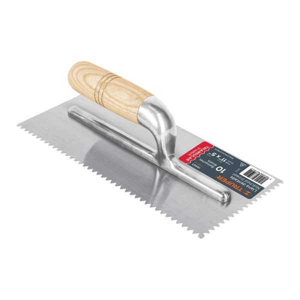 15403 - Llana 11' dentado triangular, 10 remaches, mgo madera,Truper