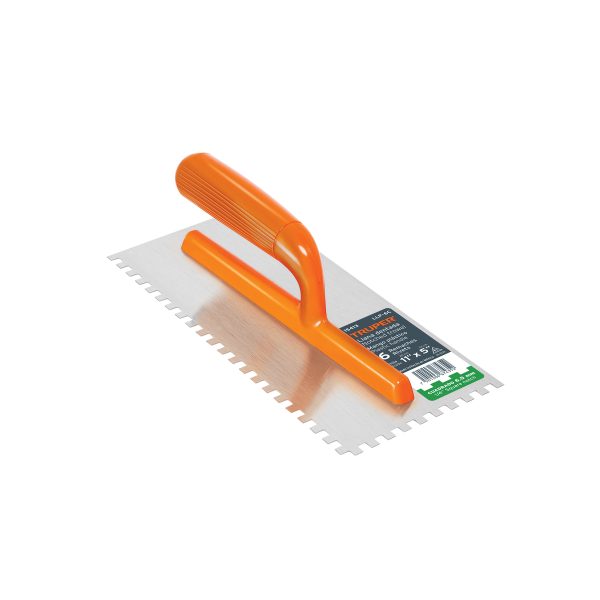 15413 - Llana 11' dentado cuadrado 1/4', 6 remaches, mgo plástico