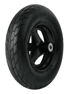 11858 - Llanta completa neumática lisa 16', incluye eje y baleros