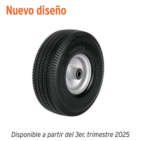 45909 - Rueda imponchable 10' para eje central, Truper