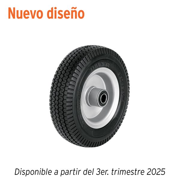 49016 - Rueda imponchable 8' para eje central, Truper