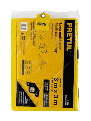 LP-33AE1.jpg 23740 - Lona de polietileno 3 x 3 m, amarilla, 110 g/m2, PRETUL