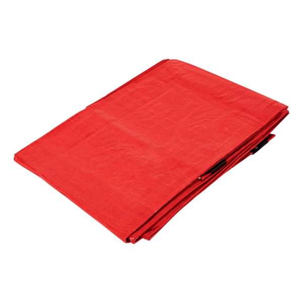 23764 - Lona de polietileno 3 x 3 m, roja, 110 g/m2, PRETUL
