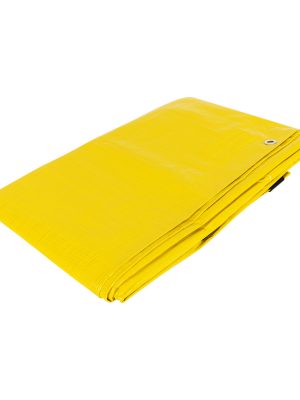 26163 - Lona de polietileno 3 x 6 m, amarilla, 110 g/m2, PRETUL