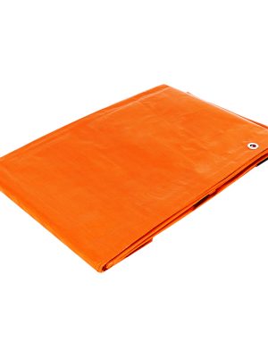 26145 - Lona de polietileno 3 x 6 m, naranja, 110 g/m2, PRETUL