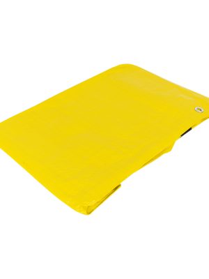26159 - Lona de polietileno 4 x 4 m, amarilla, 110 g/m2, PRETUL
