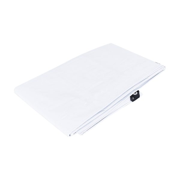 26135 - Lona de polietileno 4 x 4 m, blanca, 110 g/m2, PRETUL