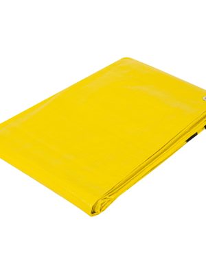23742 - Lona de polietileno 4 x 5 m, amarilla, 110 g/m2, PRETUL