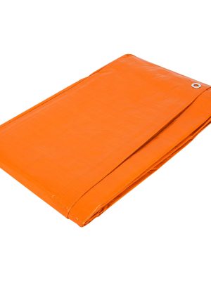 23758 - Lona de polietileno 4 x 5 m, naranja, 110 g/m2, PRETUL