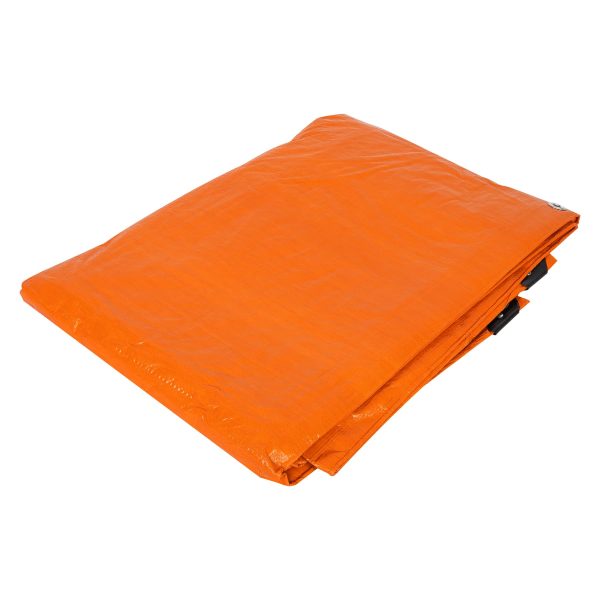 23759 - Lona de polietileno 4 x 6 m, naranja, 110 g/m2, PRETUL