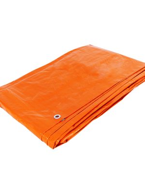 26146 - Lona de polietileno 5 x 5 m, naranja, 110 g/m2, PRETUL