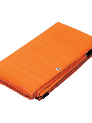 23760 - Lona de polietileno 5 x 6 m, naranja, 110 g/m2, PRETUL