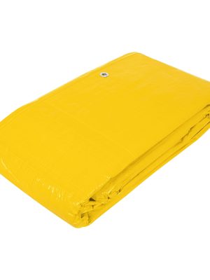 23745 - Lona de polietileno 6 x 12 m, amarilla, 110 g/m2, PRETUL