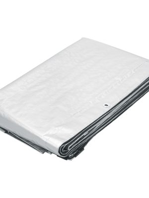23776 - Lona de polietileno 6 x 12 m, blanca, 110 g/m2, PRETUL