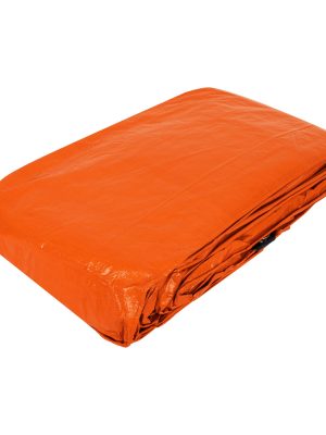 23761 - Lona de polietileno 6 x 12 m, naranja, 110 g/m2, PRETUL