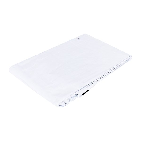 26137 - Lona de polietileno 6 x 6 m, blanca, 110 g/m2, PRETUL