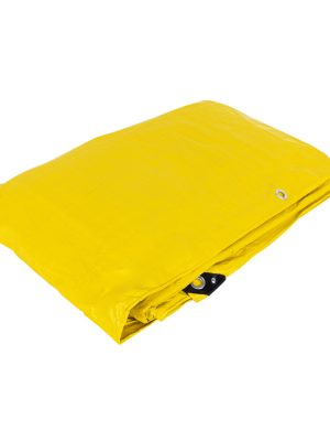 26162 - Lona de polietileno 6 x 9 m, amarilla, 110 g/m2, PRETUL