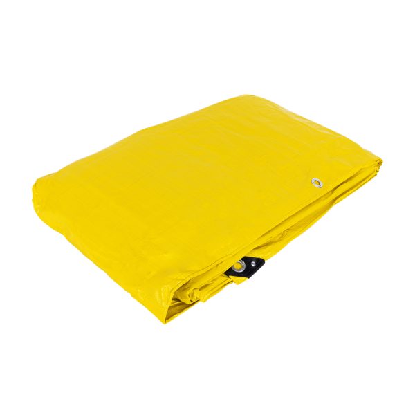 26162 - Lona de polietileno 6 x 9 m, amarilla, 110 g/m2, PRETUL