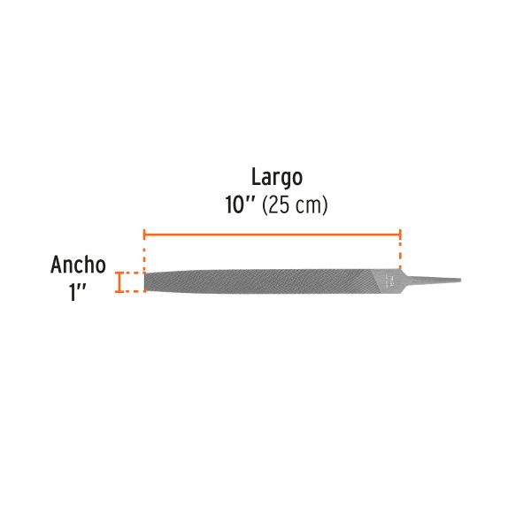15144 - Lima plana bastarda 10', Truper