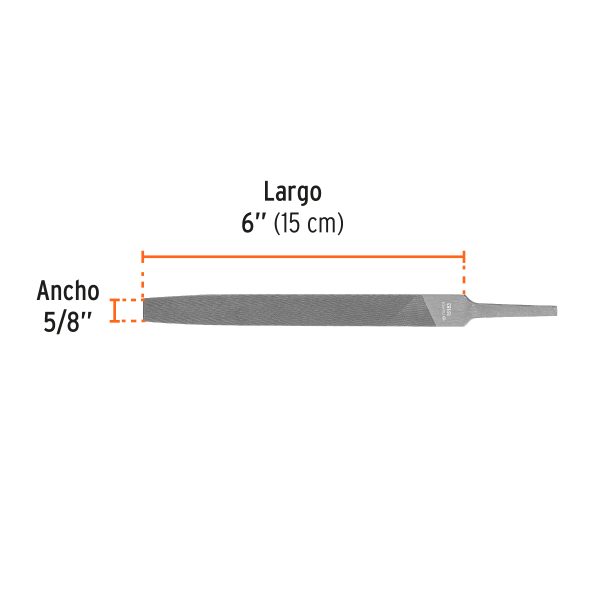 15153 - Lima plana muza 6', Truper