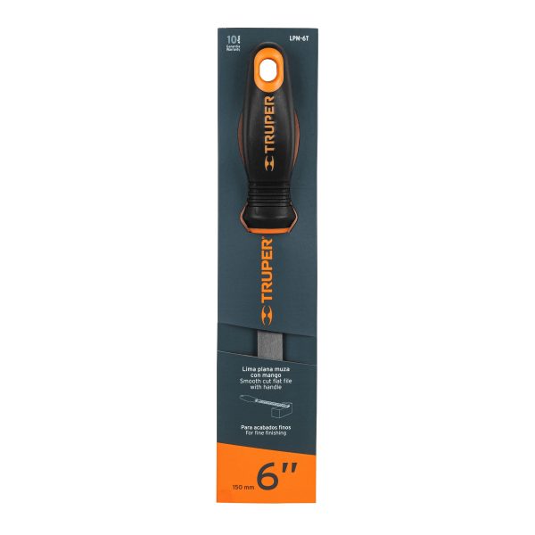 11238 - Lima plana muza 6' con mango doble inyección, TRUPER