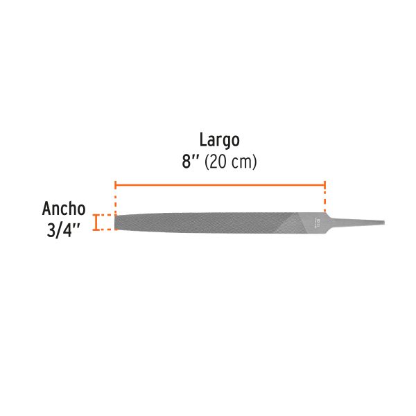 15155 - Lima plana muza 8', Truper