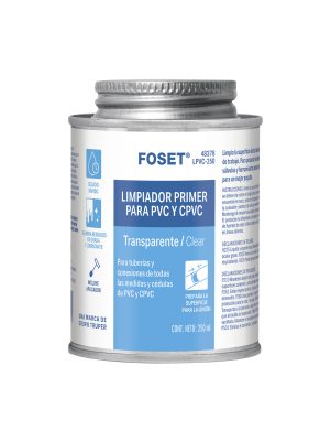 48378 - Limpiador para PVC y CPVC, lata 250ml, FOSET