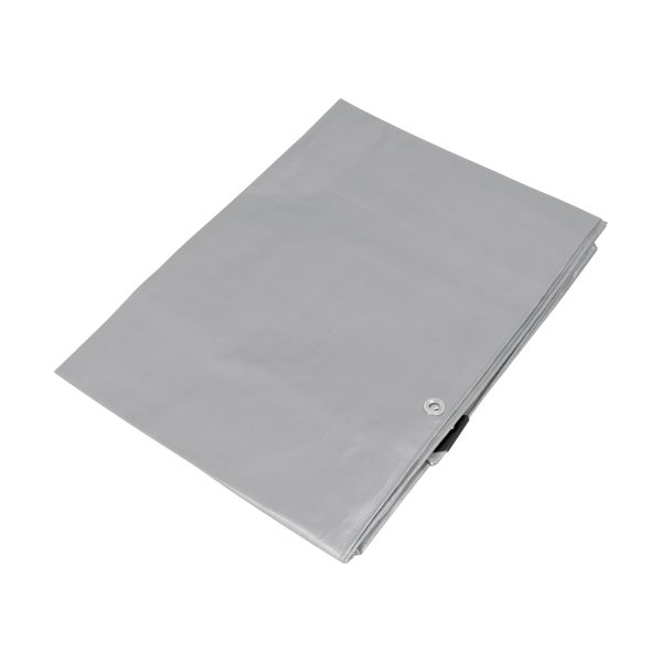 10770 - Lona de polietileno reforzada 1.5x2 m, gris, 180g/m2, TRUPER
