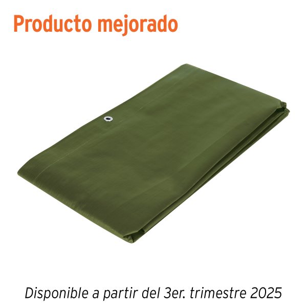 16373 - Lona uso rudo 2 x 3 m, verde olivo, 240 g/m2, TRUPER EXPERT